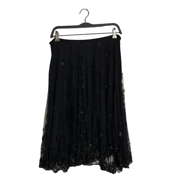 RALPH LAUREN Midi Beaded Cocktail Skirt Women’s Size 10...